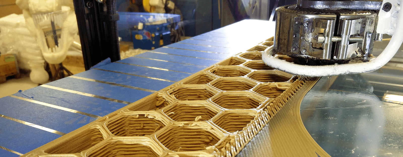 3D Granulatdruck mit Biokompositen (Quelle: BLB Industries)